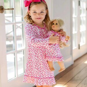 Pink Hearts Pima Pajamas - Lila & Hayes